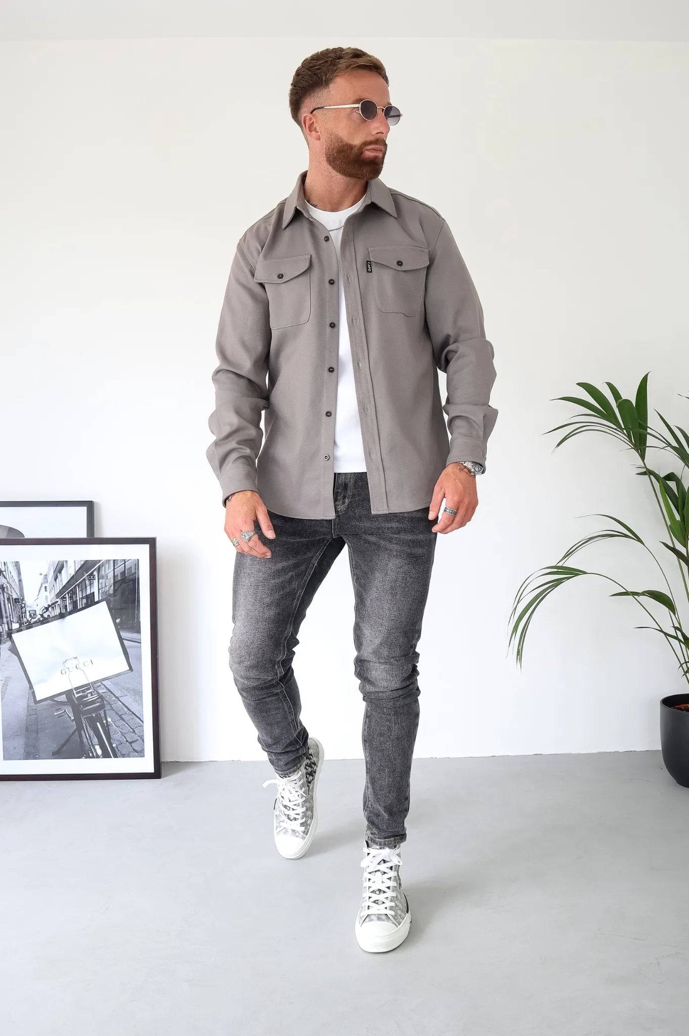 Contemporary Men's Shirt Jacket