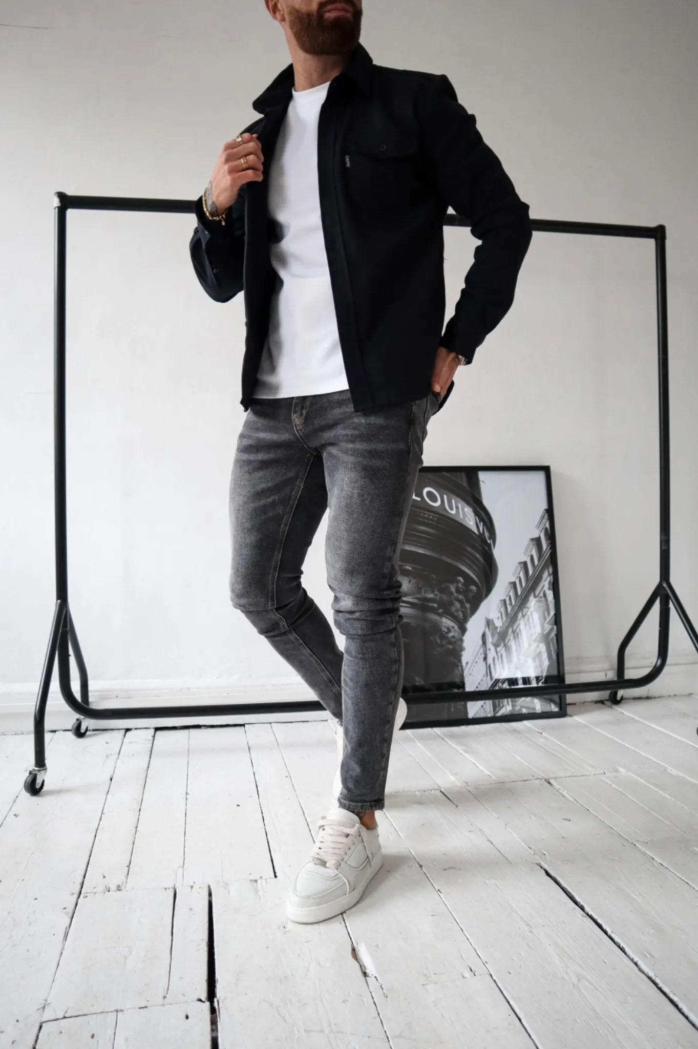 Contemporary Men's Shirt Jacket