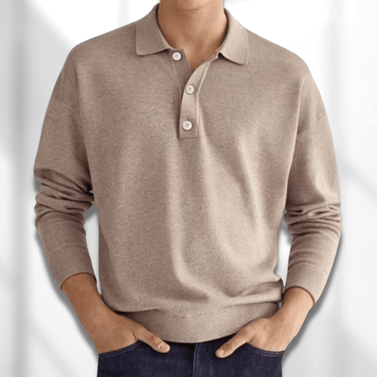 Men's Long-Sleeve Polo Shirt