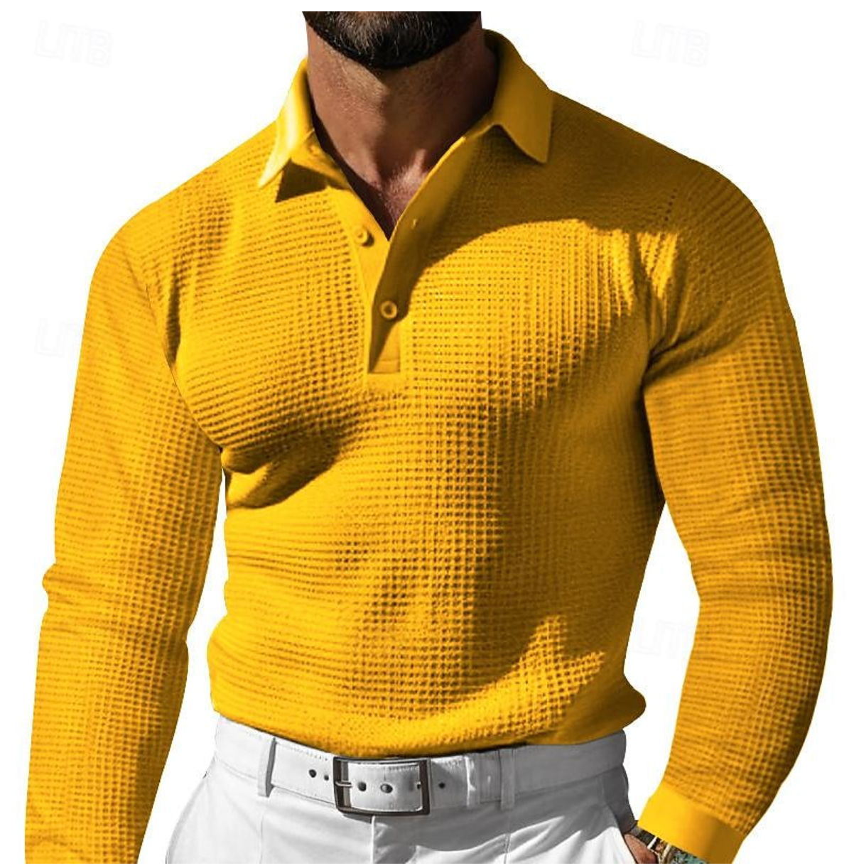 Sophisticated Long-Sleeve Polo