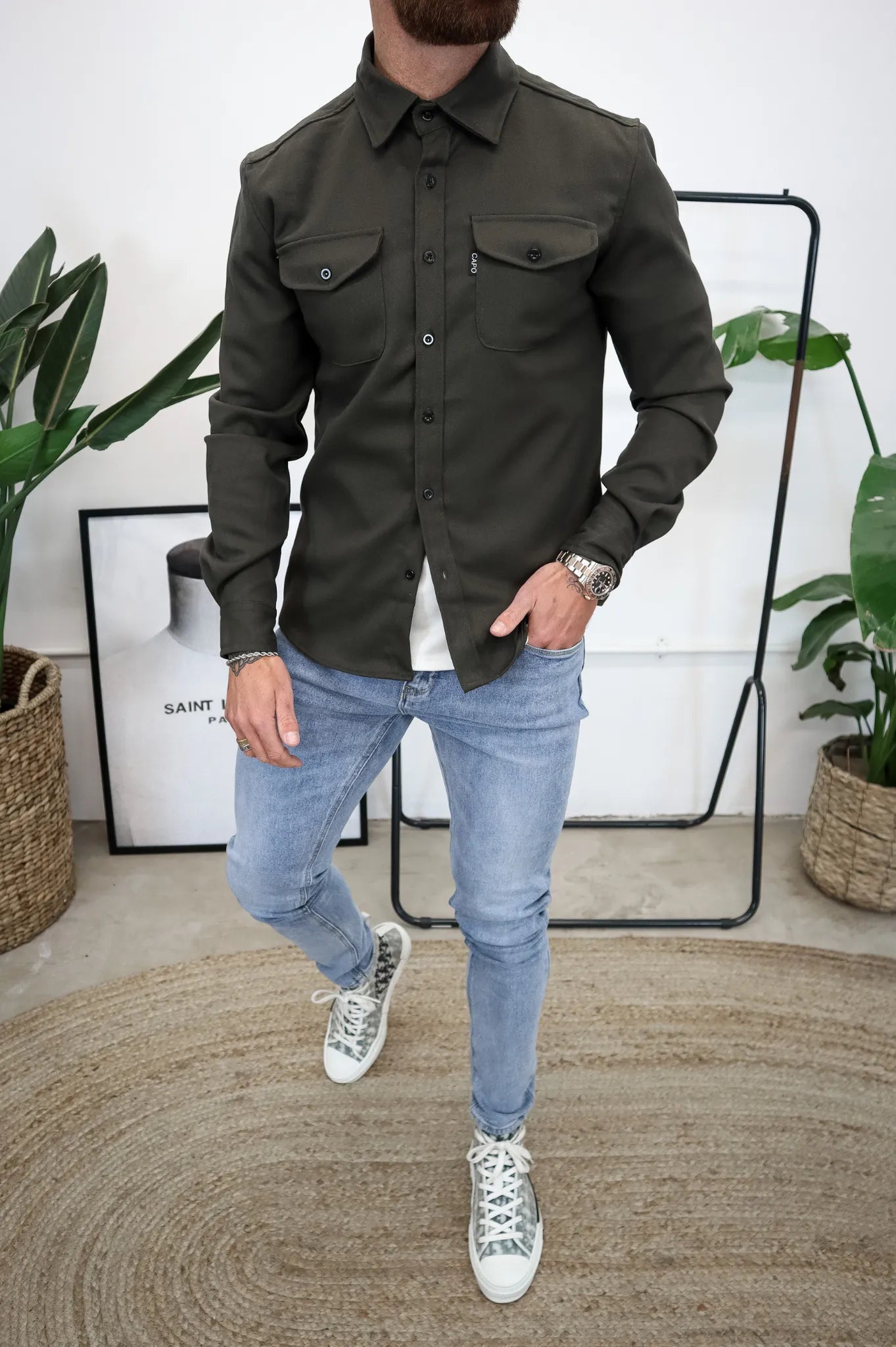 Contemporary Men's Shirt Jacket