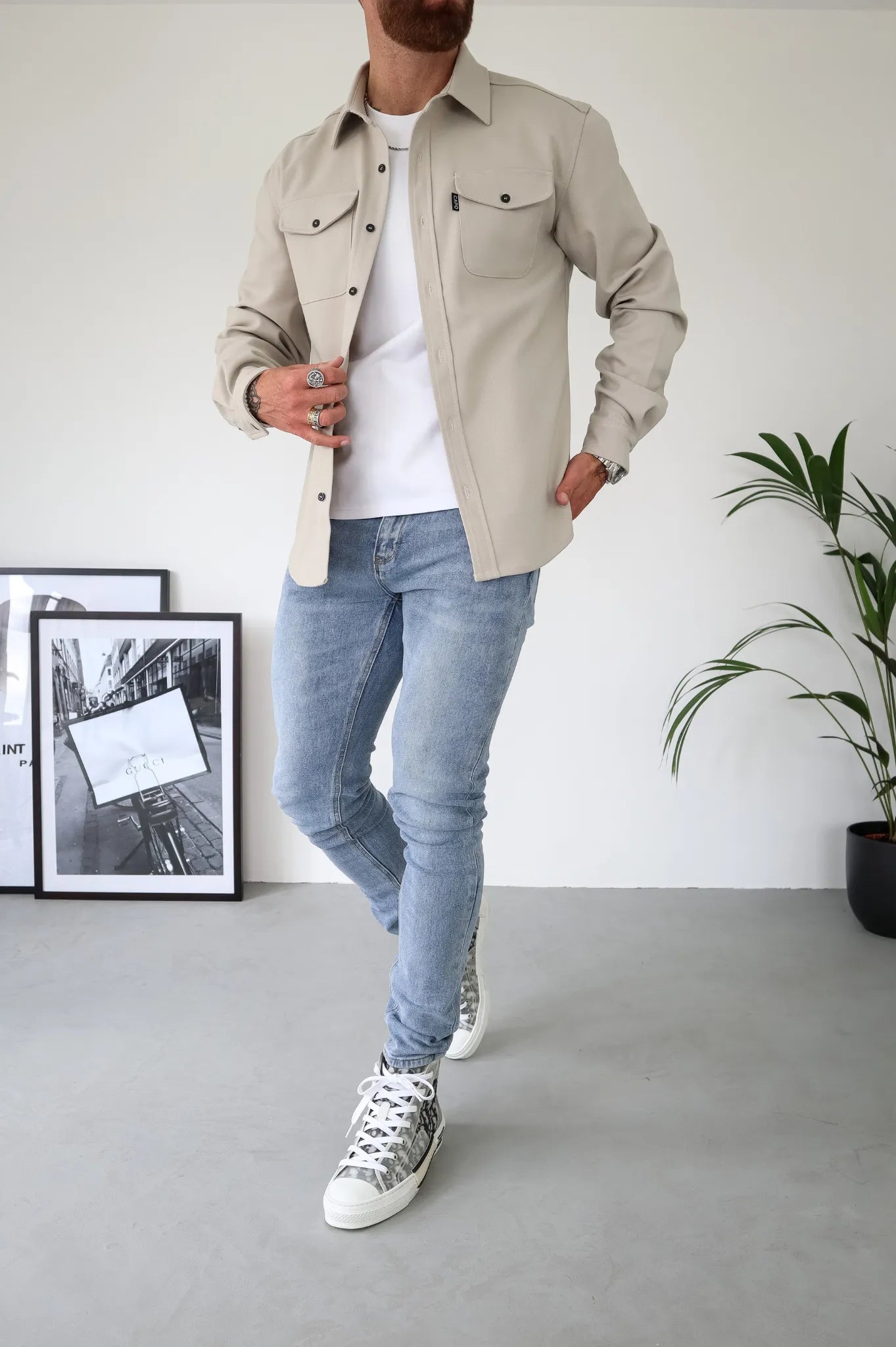 Contemporary Men's Shirt Jacket